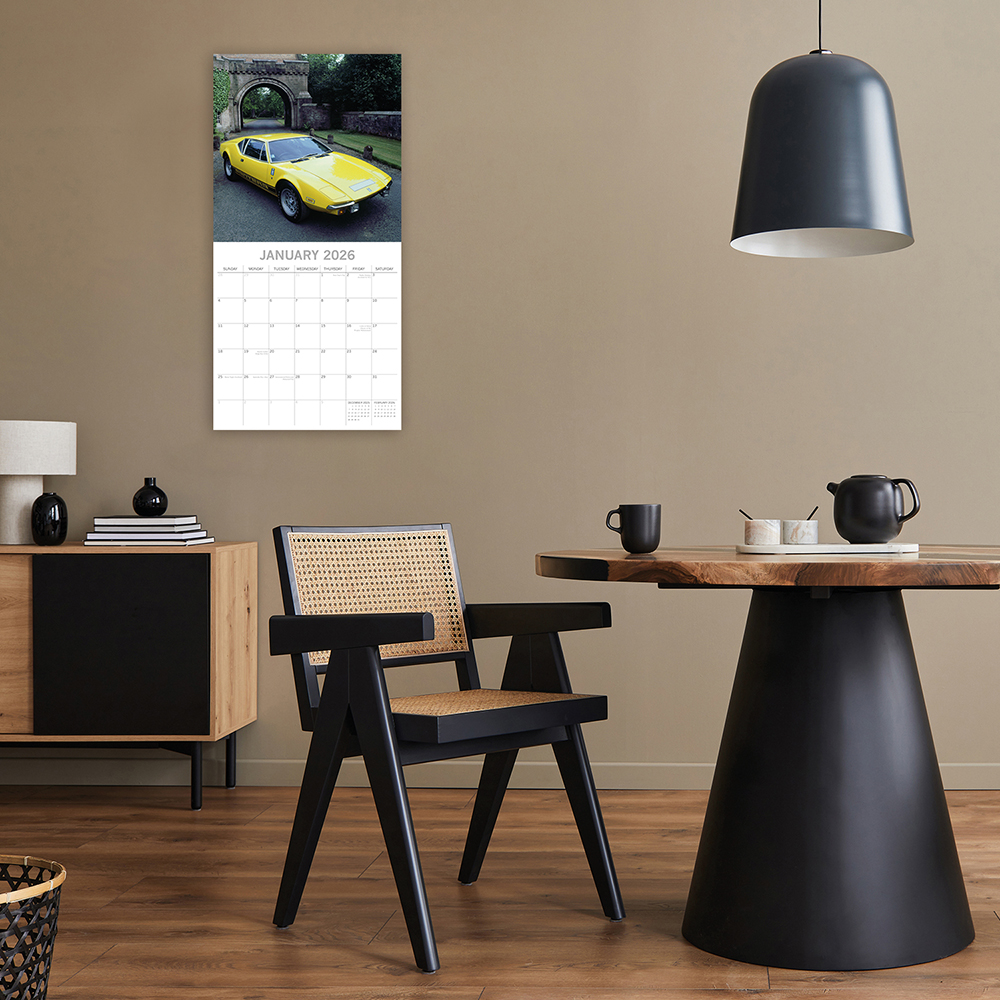 Gifted Stationery Calendar Classic Cars 2027