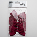 Italian Options 6 Pack Ribbon Bows Burgundy 10cm
