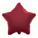 Oaktree Foil Balloon Burgundy Star 19
