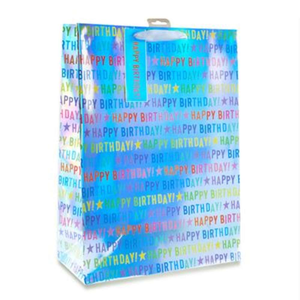 6pk Giftbag Metallic Birthday XL