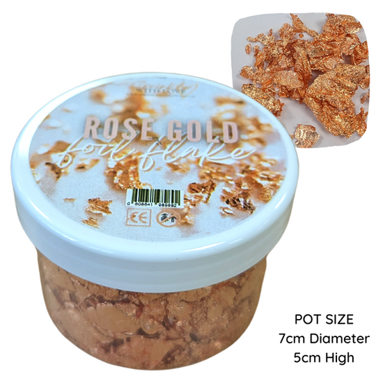 Rose Gold Foil Flakes 200ml