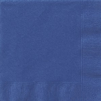 Unique 20 Pack Luncheon Napkins True Navy Blue