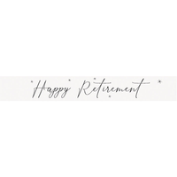Unique Banner Happy Retirement 9ft