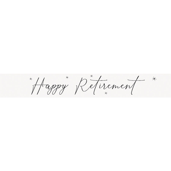 Unique Banner Happy Retirement 9ft