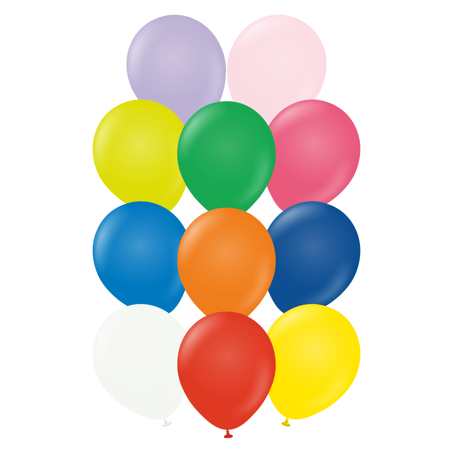 Kalisan Standard Mix 12" Latex Balloons 100pk