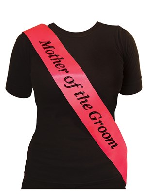 Henbrandt Sash Mother Of The Groom Hot Pink