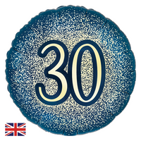 Oaktree Age 30 Navy & Gold 18" Foil Balloon