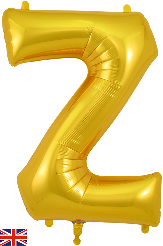 Oaktree Foil Balloon Gold 34" Letter Z