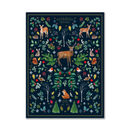 Eurowrap Gift Box 3pc Navy Woodland