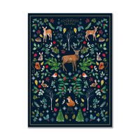 Eurowrap Gift Box 3pc Navy Woodland
