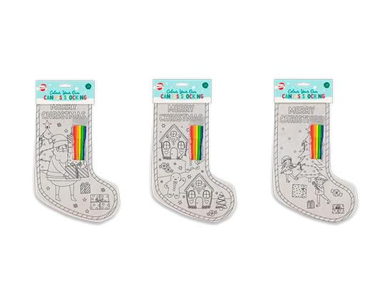 Colour Your Own Stocking 35x24cm (Design May Vary)