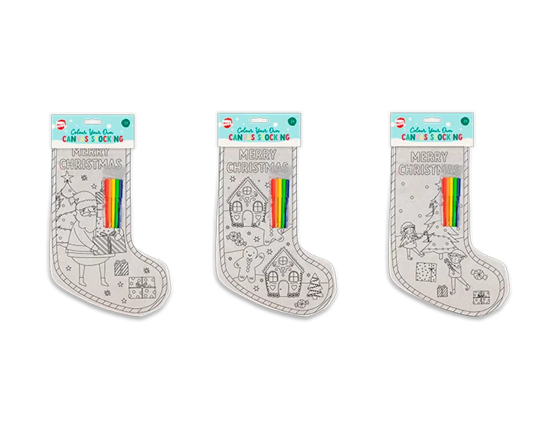 Colour Your Own Stocking 35x24cm (Design May Vary)