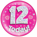 Oaktree Badge 12 Today Pink Jumbo 6