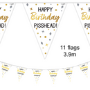 Happy Birthday Pisshead Bunting 3.9m