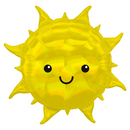 Anagram Iridescent Smiling Sun 27" Foil Balloon
