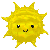 Anagram Iridescent Smiling Sun 27" Foil Balloon