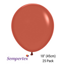 Sempertex Terracotta 18" Latex Balloons 25pk
