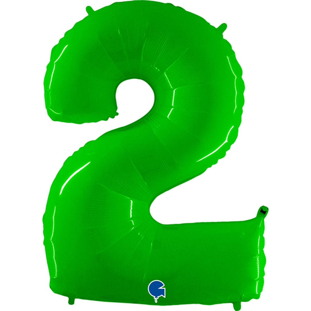 Grabo Foil Balloon Hot Lime Fluo 40" Number 2