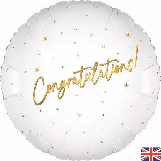 Oaktree White Congrats 18" Foil Balloon