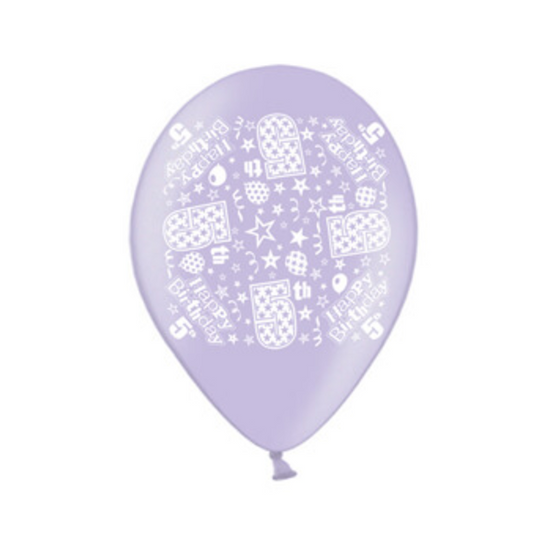 Age 5 Latex Balloons 9" 10pk
