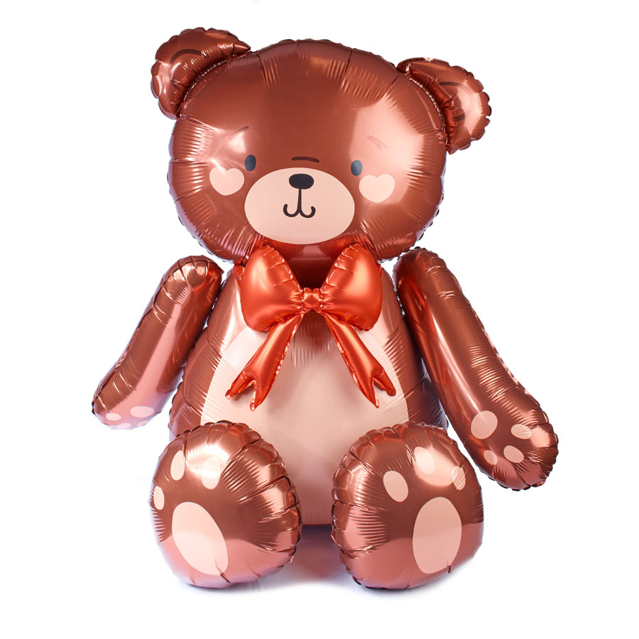 PartyDeco Teddy Bear 33" Air Fill Foil Balloon