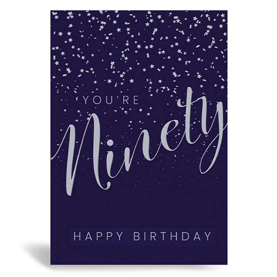 Prelude Pzazzle C50 Birthday Age 90 6pk
