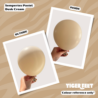 Sempertex Pastel Dusk Cream 18" Latex 25pk