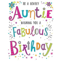 Regal 6 Pack Cards C50 Everyday Birthday Auntie