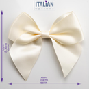 Italian Options 6 Pack Ribbon Bows Ivory 10cm