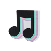 Let's Dance Musical Note Paper Napkin 16pk