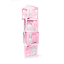 Tiger Feet Balloon Box Pink 30x30x30cm
