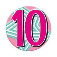 Small Badges Age 10 Female 6pk