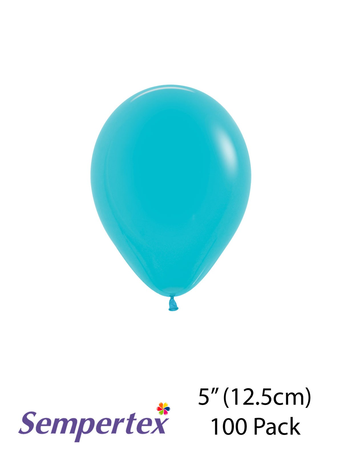 Sempertex 5" Caribbean Blue Latex Balloons 100pk