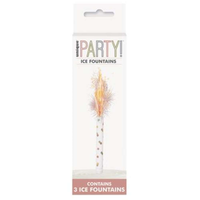 Unique 3 Pack Ice Fountain Rose Gold 6