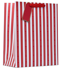 Partisan 6 Pack Gift Bag Christmas Stripe Large