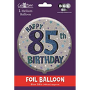 18" Foil Balloon Birthday Age 85 Male