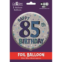 18" Foil Balloon Birthday Age 85 Male