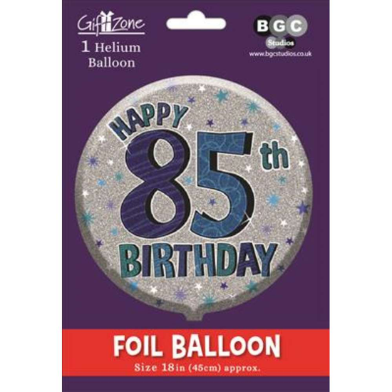18" Foil Balloon Birthday Age 85 Male