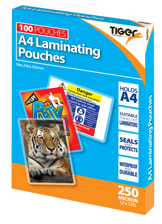 Laminating Pouches 250M A4 100pk