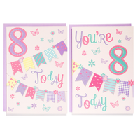 Poppyhill C50 Birthday Age 8 12pk