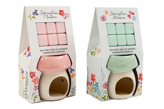 Mushroom Wax Burner 10cm (Colour May Vary)