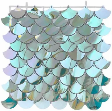 Oaktree Sequin Wall Panel Iridescent Mermaid 30cm