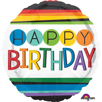 Anagram Rainbow Birthday 18" Foil Balloon