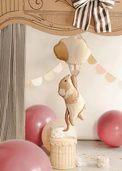 Mouse With Balloons 41" Air Fill Foil Balloon