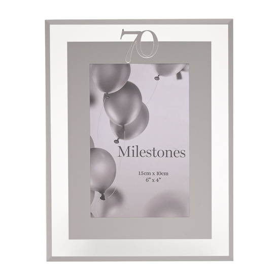 Milestones Frame Silver Age 70 4x6