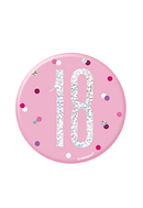 Unique Badge Pink Glitz Age 18 3