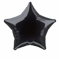 Unique Foil Balloon Black Star 20