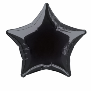Unique Foil Balloon Black Star 20