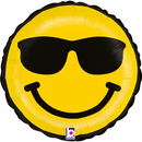 Grabo Foil Balloon Yellow Smiley Dude 9