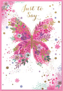 Six Simon Elvin C50 birthday blank cards with simple, elegant designs and plain interiors for personalized messages.